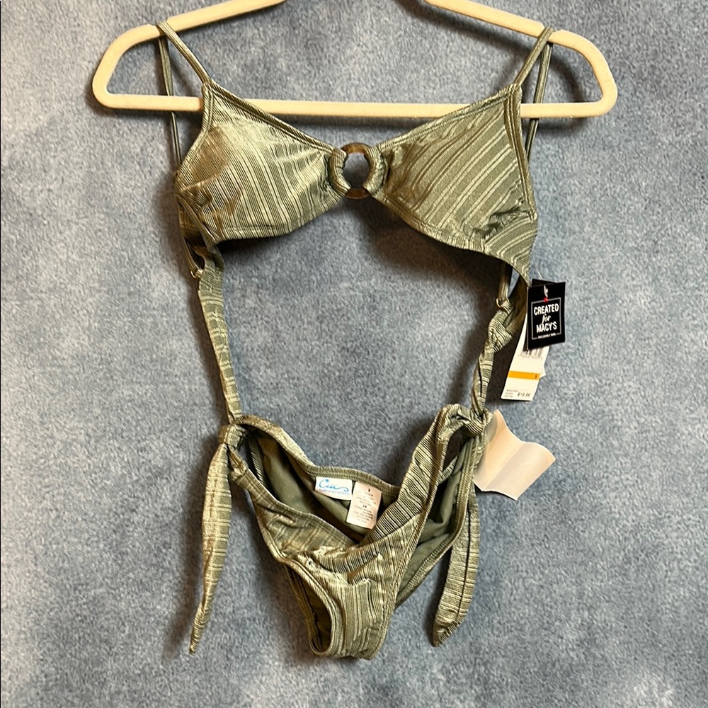 Brand new Olive Striped Women's Intimate Set